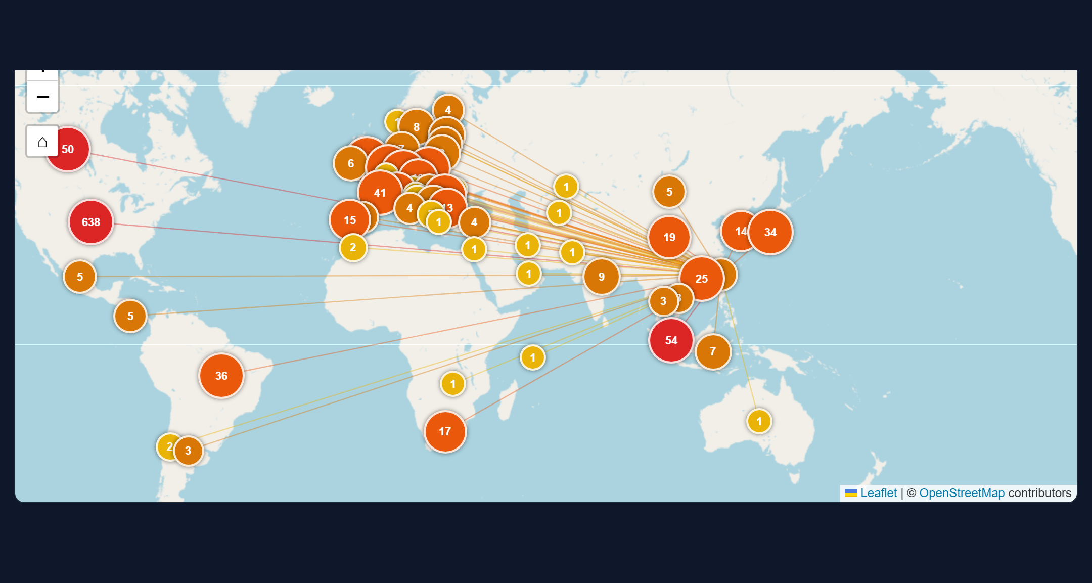 Attack source map